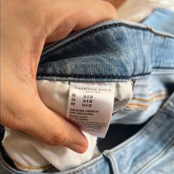American Eagle Outfitters AirFlex+ Blue Jeans 36x30 - Picture 3 of 3